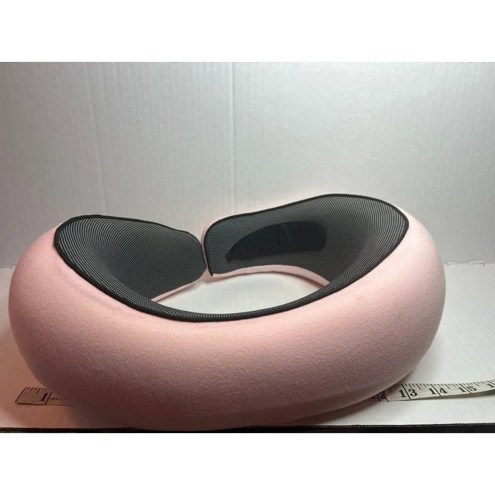 Ergonomic Pink Neck Pillow